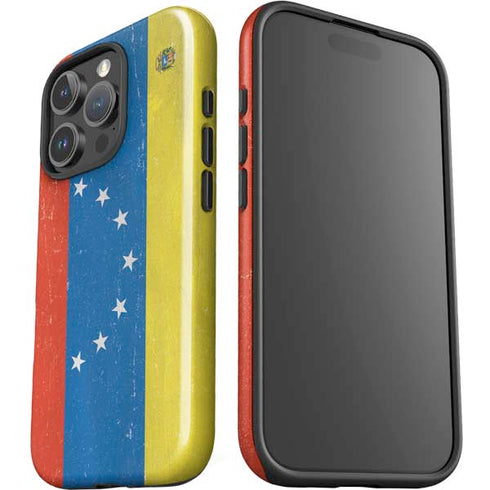 Venezuela Flag Distressed iPhone 16 Pro Max Impact Case